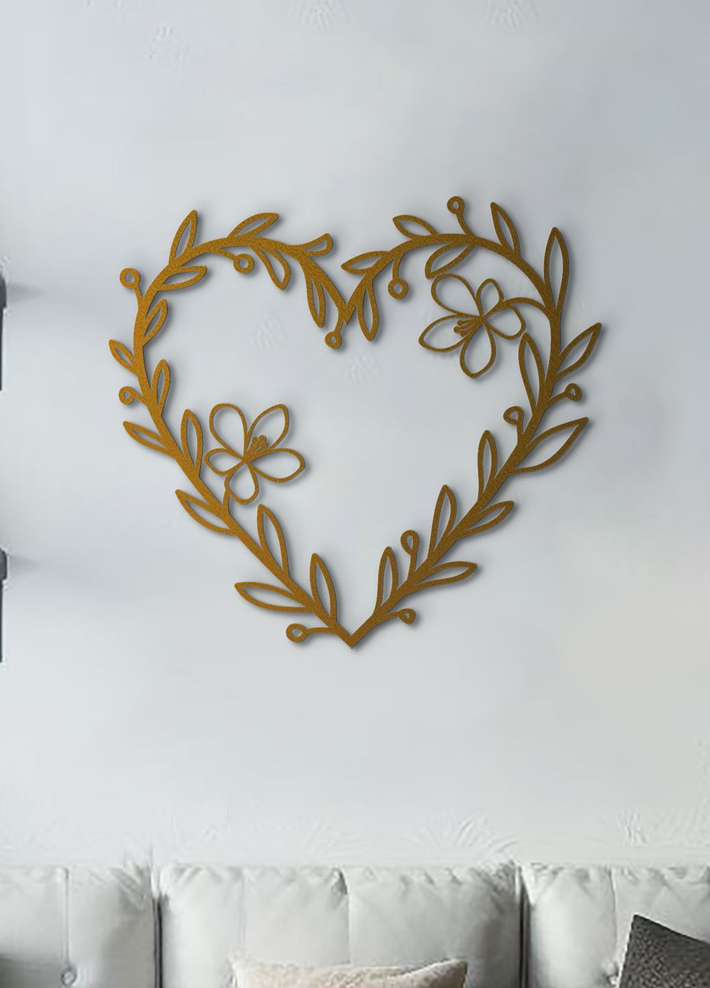 Дерев'яна картина на стіну, декор в кімнату "Закоханість серце", стиль мінімалізм 25х28 см Woodyard (292113578)