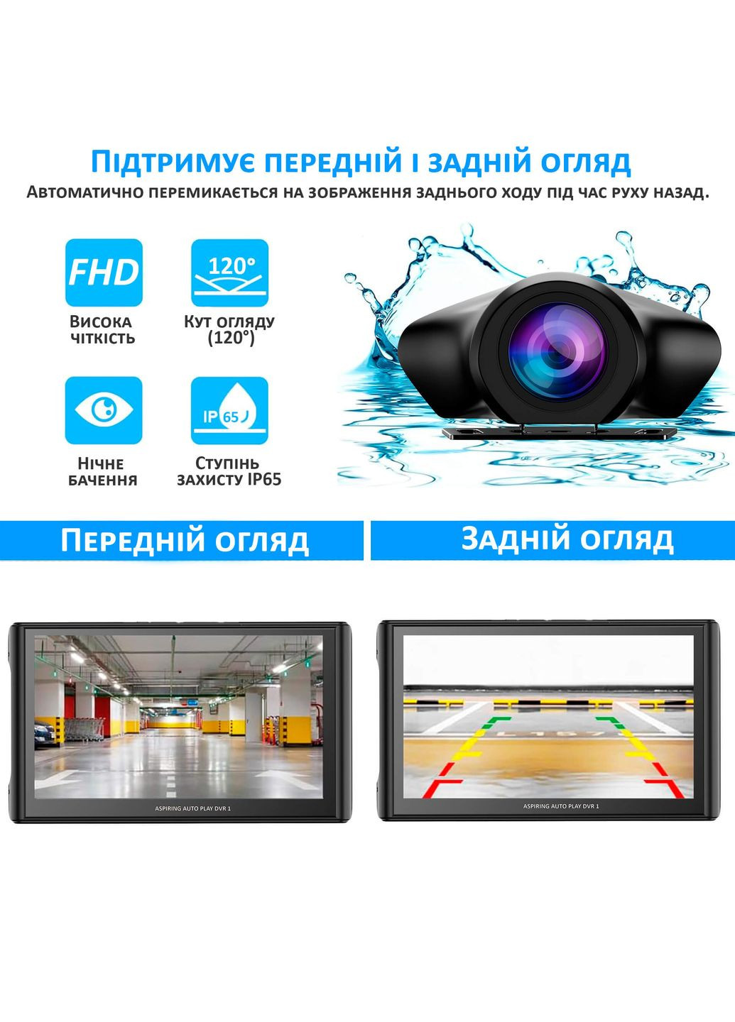 Auto Play DVR 1, Magnet, CarPlay, Android auto Aspiring (360561672)