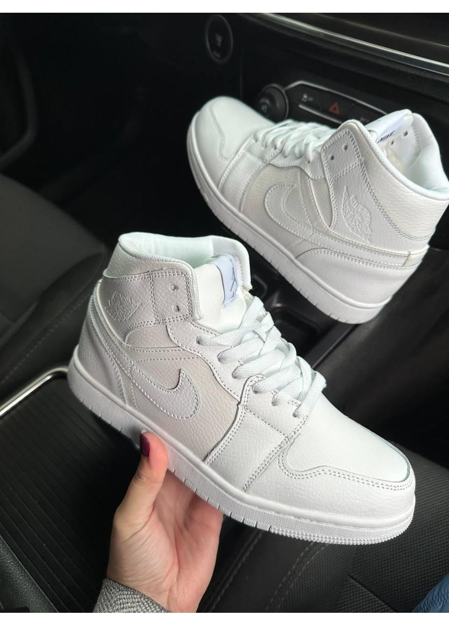 КРОСІВКИ ЖІНОЧІ NIKE AIR JORDAN WHITE НАЙК АІР ДЖОРДАН No Brand білі зими (368647118)