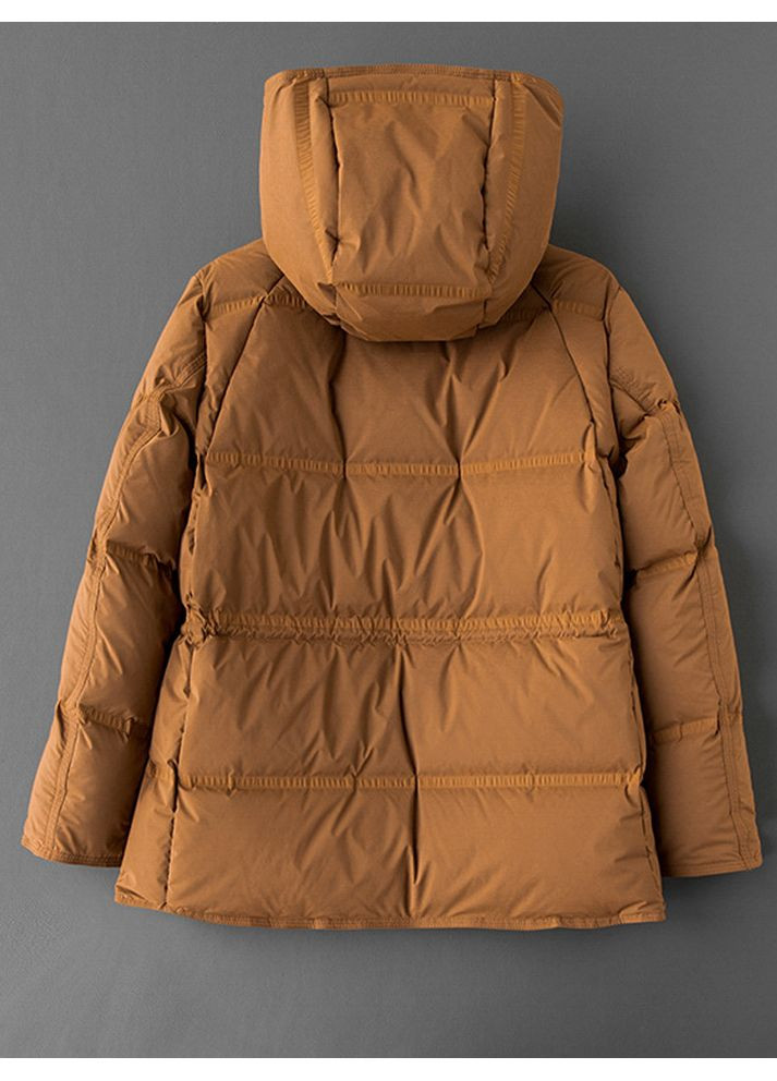 Коричневая демисезонная женская демисезонная пуховая куртка dc-101 коричневый Forza Viva