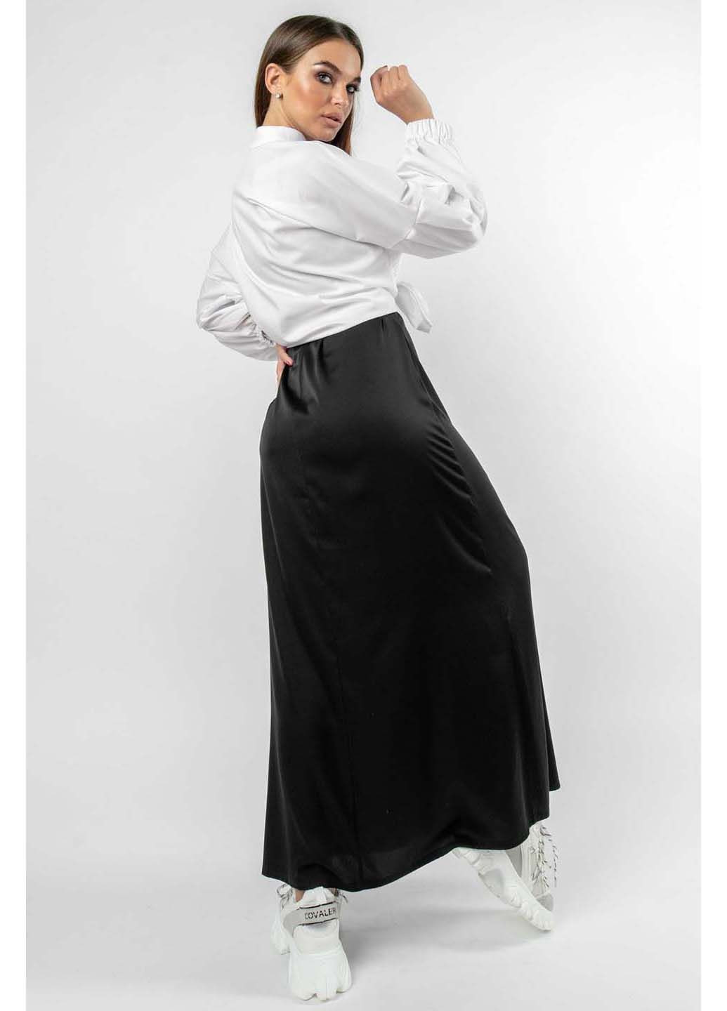 Белая праздничный рубашка однотонная Ри Мари