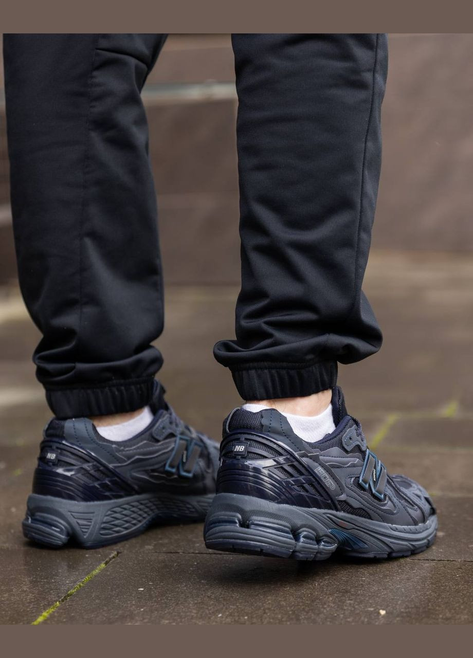 Темно-синие всесезонные мужские кроссовки No Brand