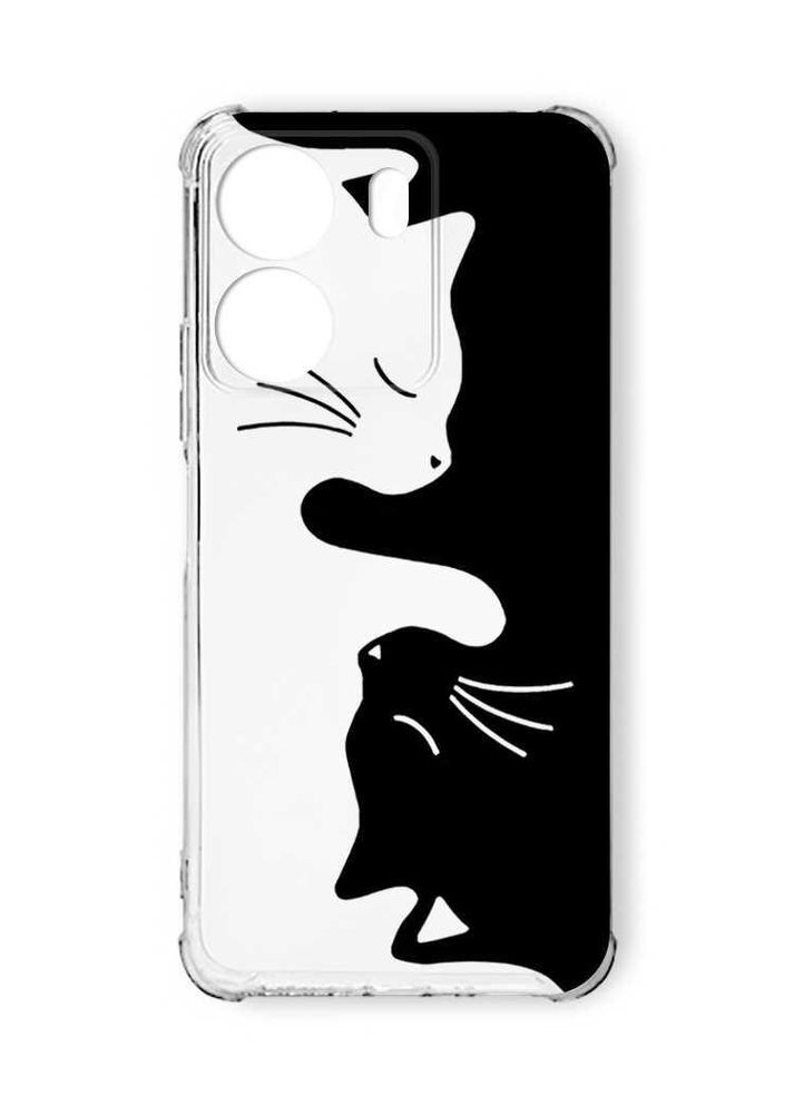 Чохол з потовщеними кутами на Xiaomi Redmi 13C:: Котики (принт 118) Creative (355399356)