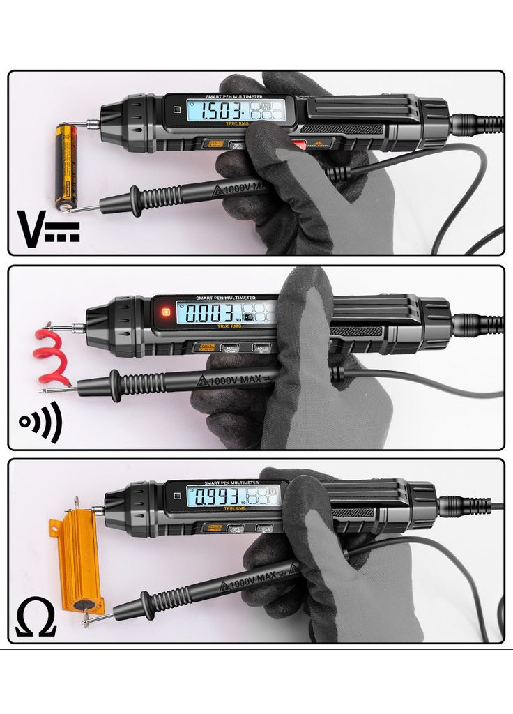 Компактний багатофункціональний цифровий мультиметр перо A3005 на 4000 відліків з NCV Aneng (303401435)
