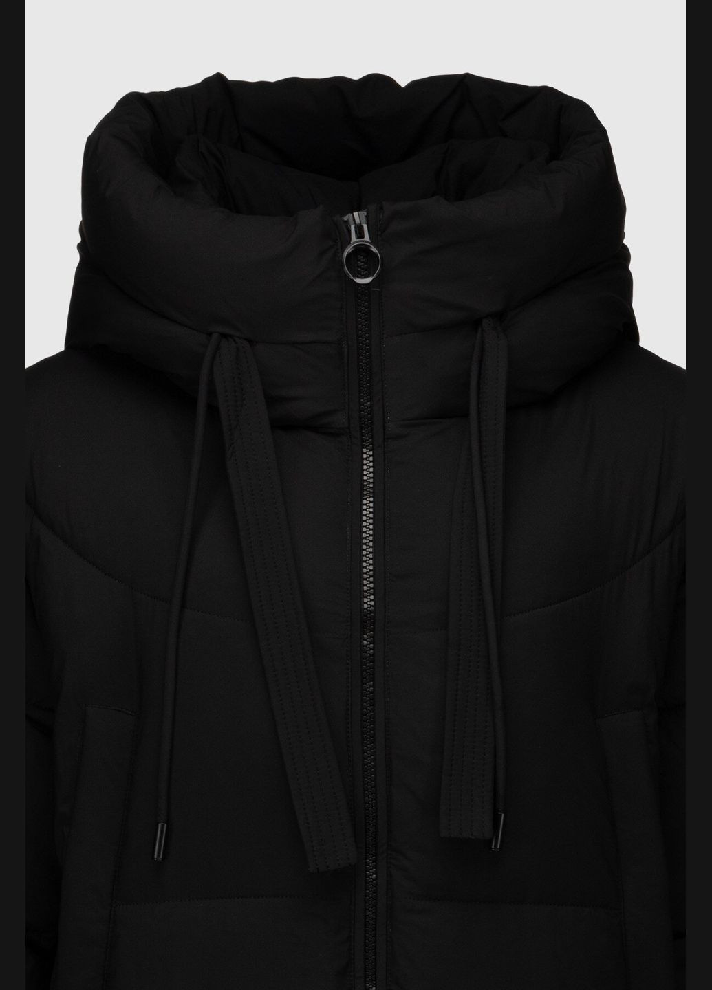 Черная зимняя куртка однотонная женская 3262 черный (2000990654199w) shop (2000990654199) Towmy