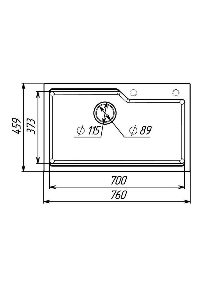 Гранітна мийка для кухні NIKA 7545 матова мусон Valeso (342070473)