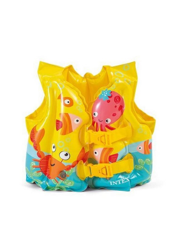 Детский надувной жилет Рыбки 59661NJ-2 размер 41 х 30 см Intex (337511791)
