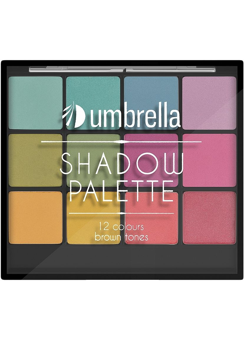 Палетка тіней для повік 12 літніх відтінків, тон С Umbrella shadow palette с summer tones 12 (290277991)