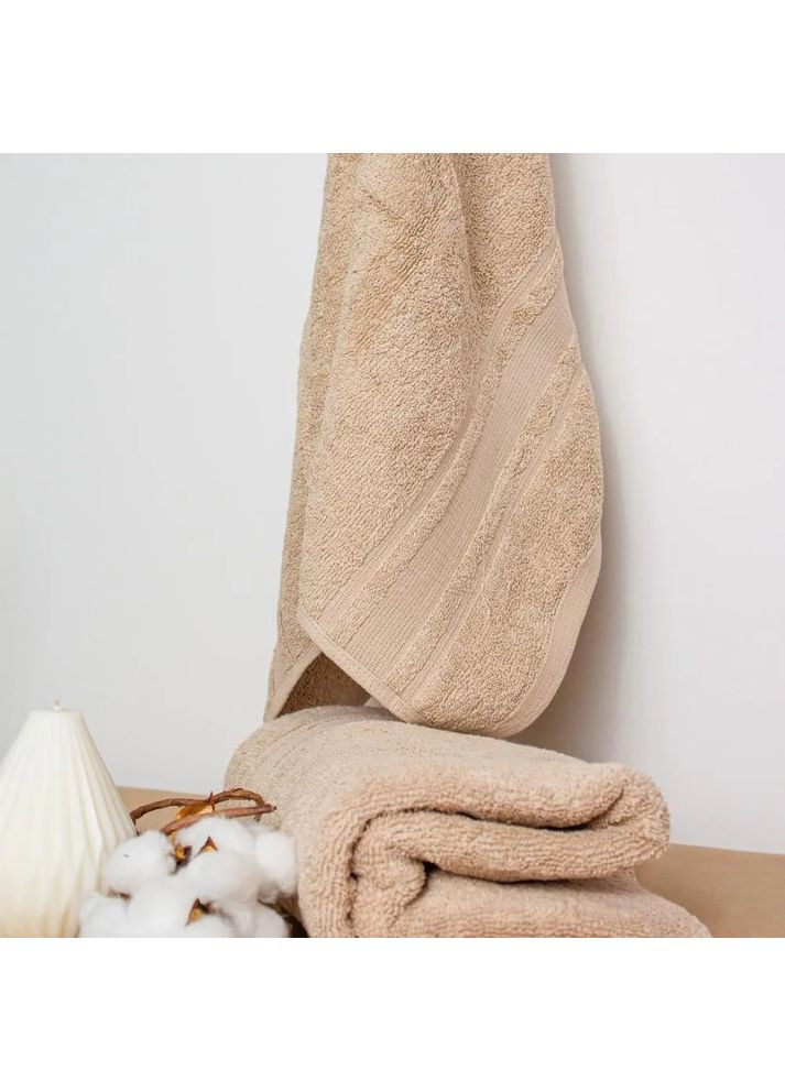 Полотенце банное Fancy Р-04181_29753 70x140 см латте ТЕП комбинированный