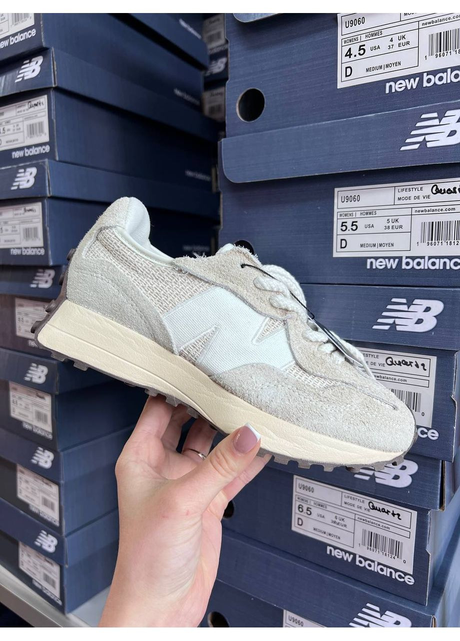 Бежеві Осінні кросівки чоловічі new balance 327 beige laces premium нью беланс 327 No Brand