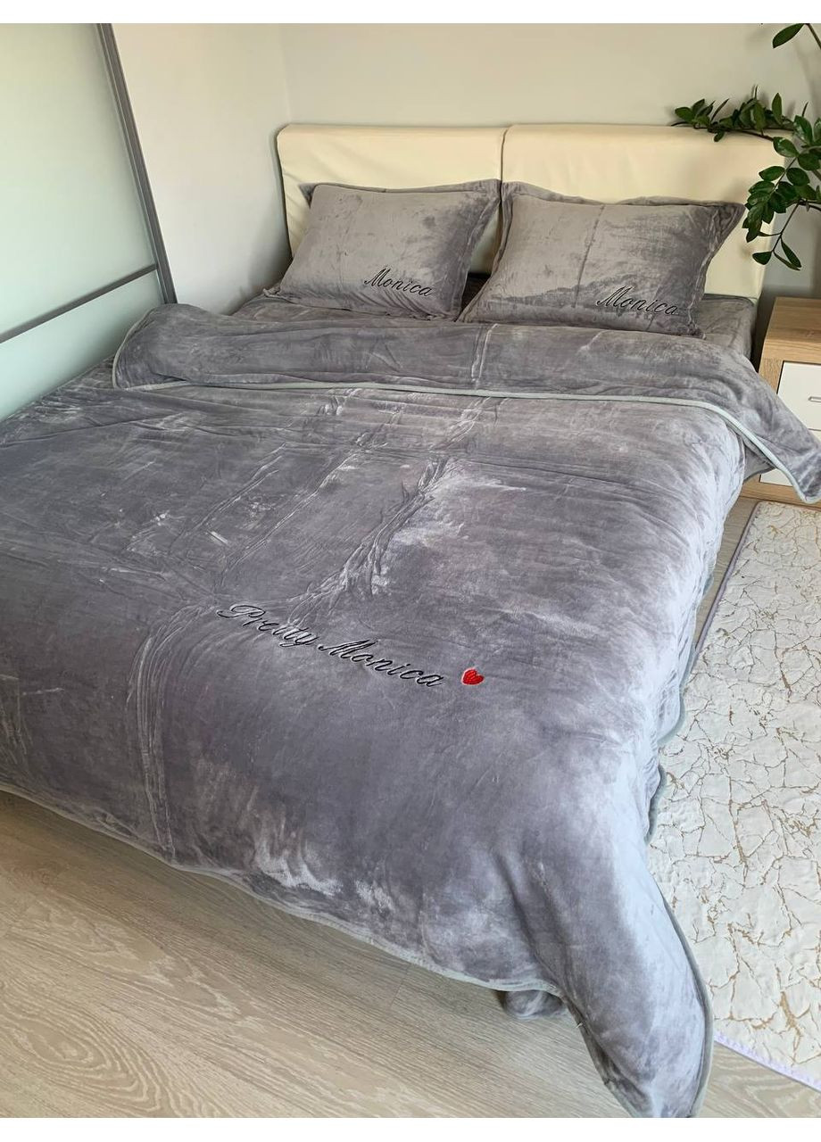 Велюровое постельное белье полутораспальное Vishnya (364927045)