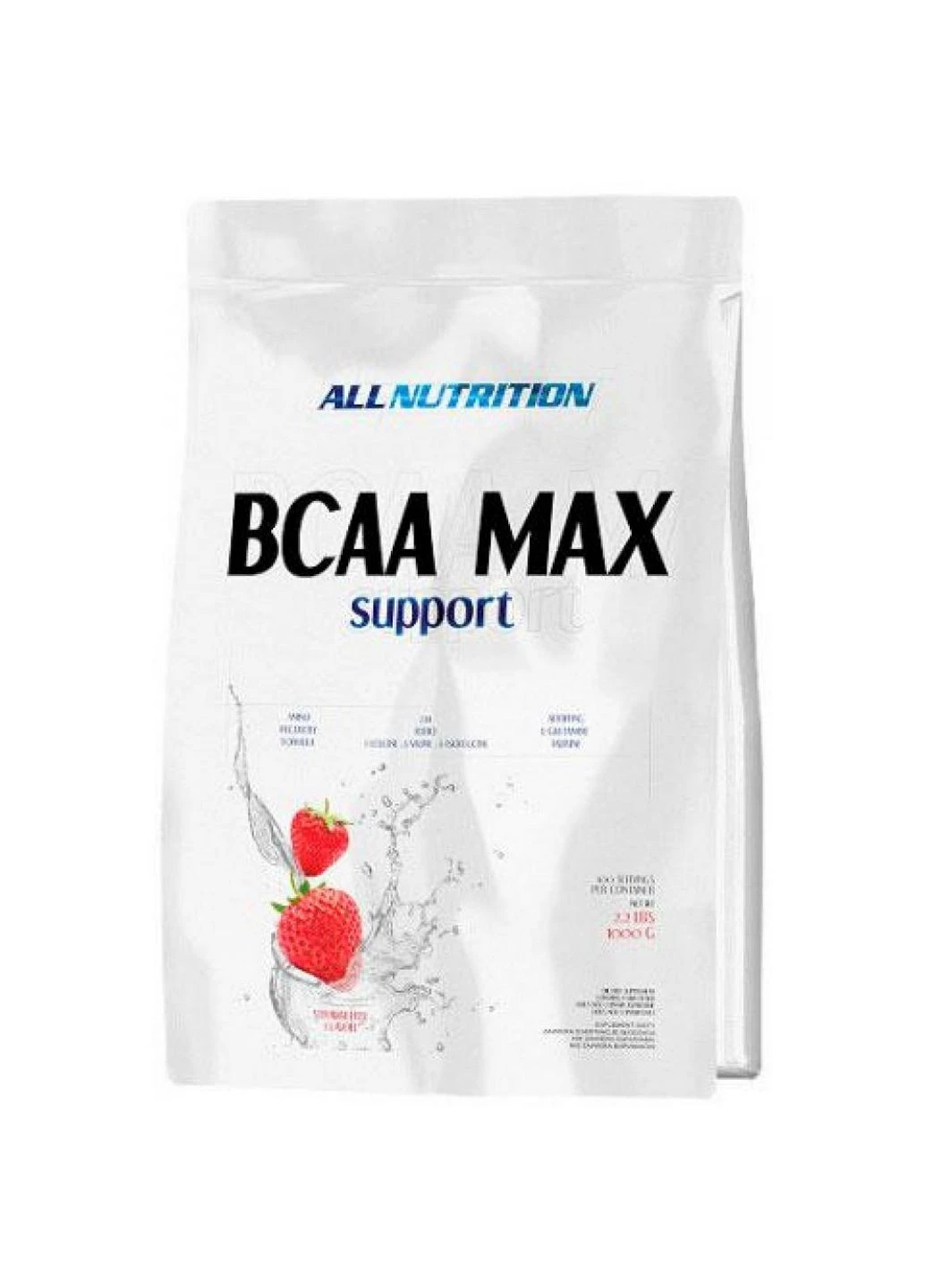 Аминокислота BCAA Max Support - 1000g Strawberry Allnutrition (296190402)