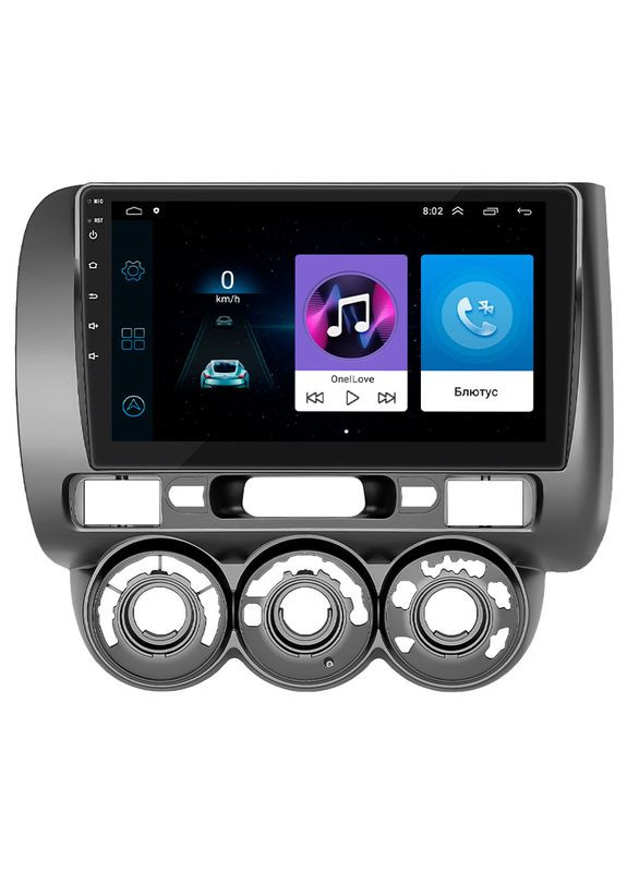 Штатна магнітола для Honda Jazz I Manual AC 2001-2005 екран 9" 1/16Gb Wi-Fi GPS Base Хонда Джаз 4 шт. Lesko (336195790)