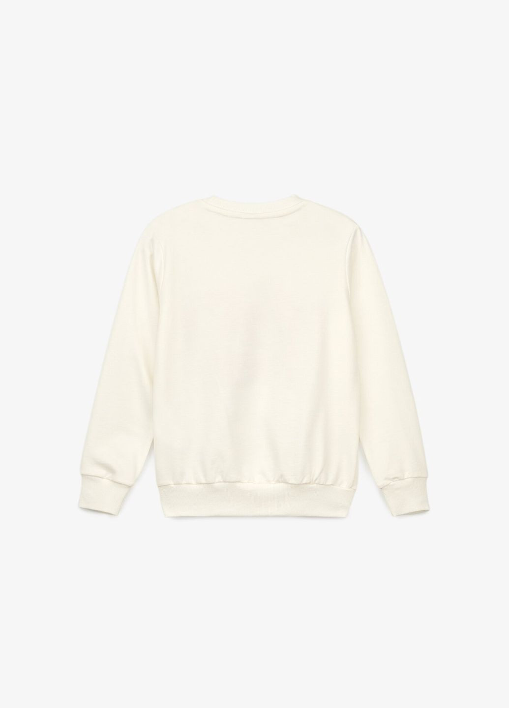 DENIZ свитшот с принтом для девочки 13215 140 см молочный shop (2000990932068) молочный повседневный хлопок