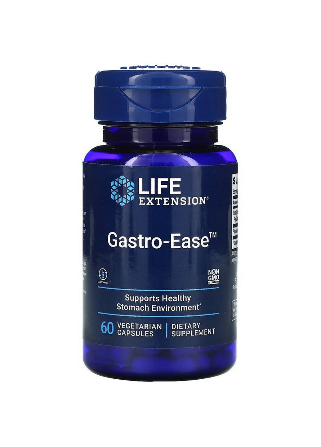 Пробіотики та пребіотики Gastro-Ease, 60 вегакапсул Life Extension (293343000)