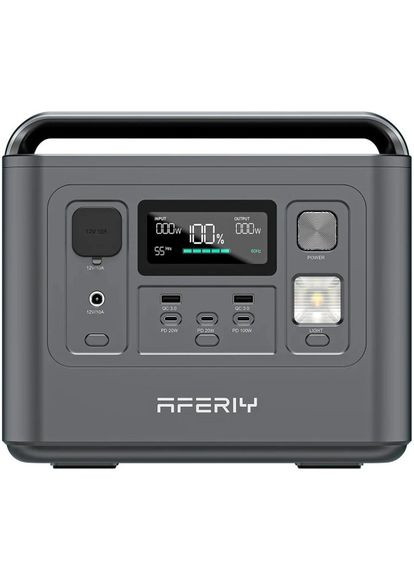 Зарядна станція P010, 800 Вт 512 Вт/год, LiFePO4, 8 виходів, 3500+ AFERIY (372006186)