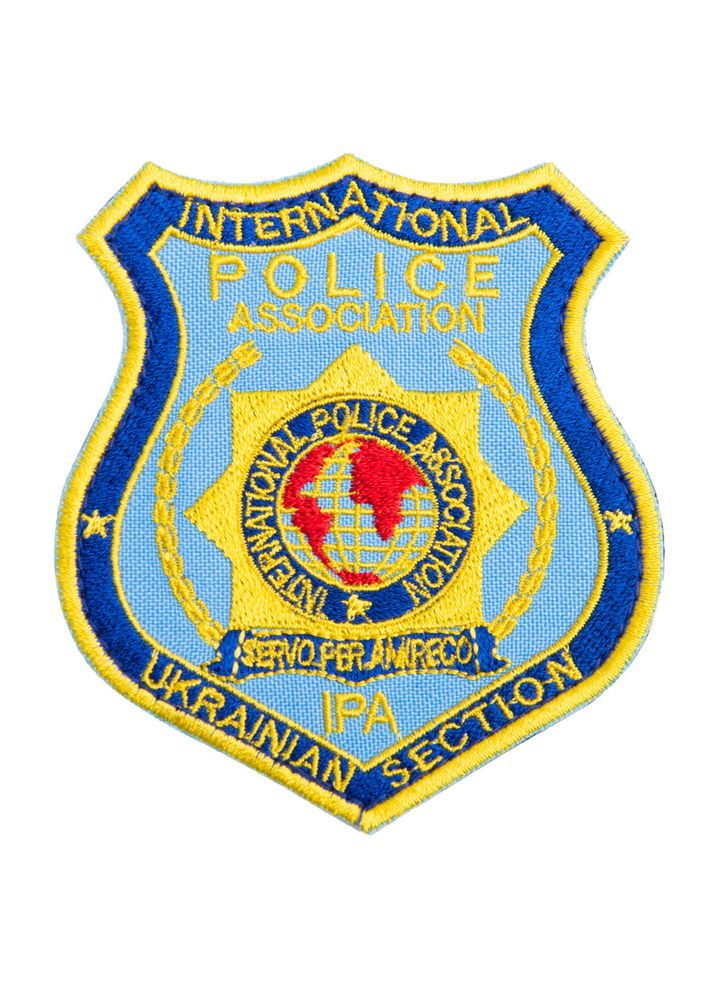 Шеврон нашивка на липучці International Police Association 8х9 см IDEIA (275869512)