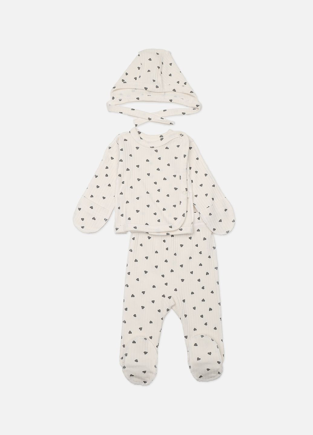 Молочный демисезонный костюм ясли для девочки цвет молочный цб-00272018 Бома