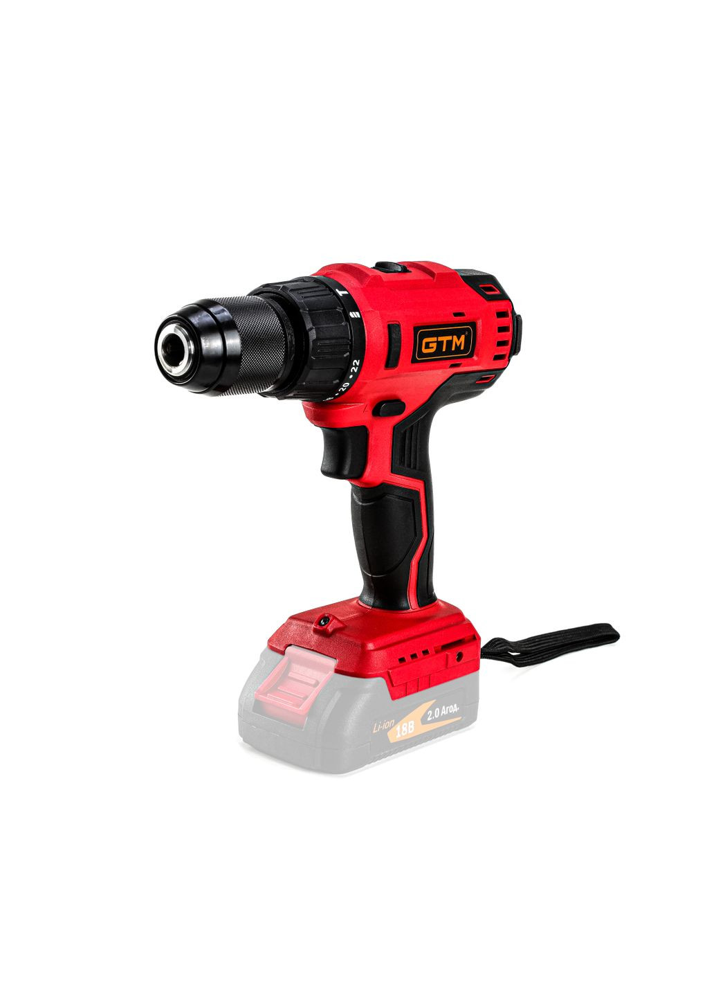 Дриль-шурупокрут акум. DSI18/60BL з ударом, 18В, 60Нм, КАРКАС (без АКБ і ЗП) GTM (315004208)