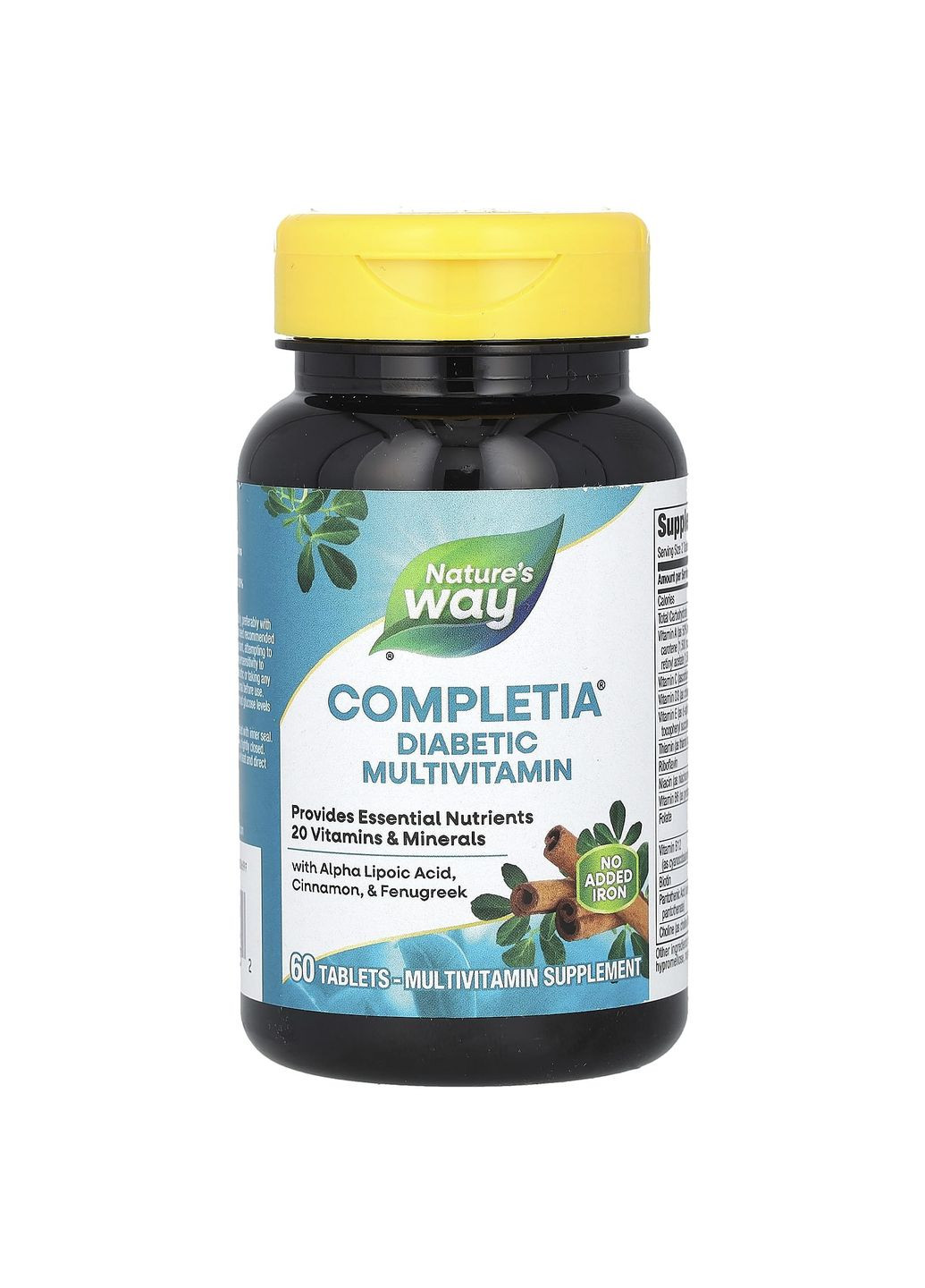 Мультивитамины без железа для диабетиков, Diabetic Complete Multi-Vitamin,, 60 таблеток Nature's Way (351384315)