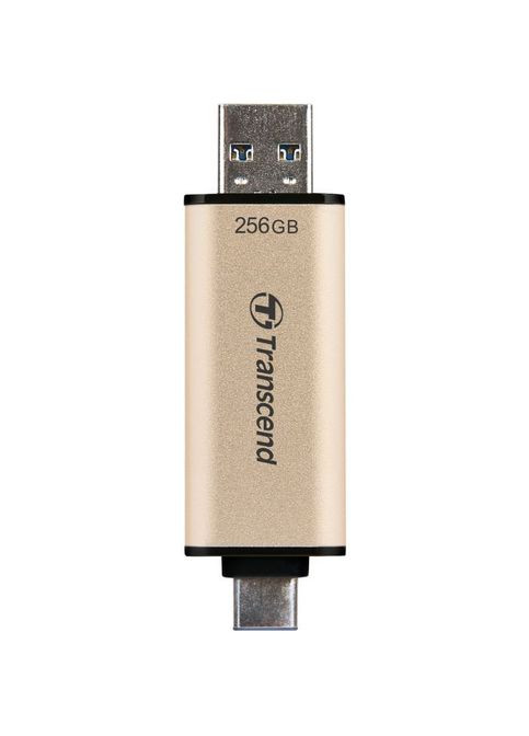 USB флэш-накопитель 256GB JetFlash 930 GoldBlack USB 3.2/Type-C (TS256GJF930C) Transcend 256GB JetFlash 930 Gold-Black USB 3.2/Type-C (295930467)