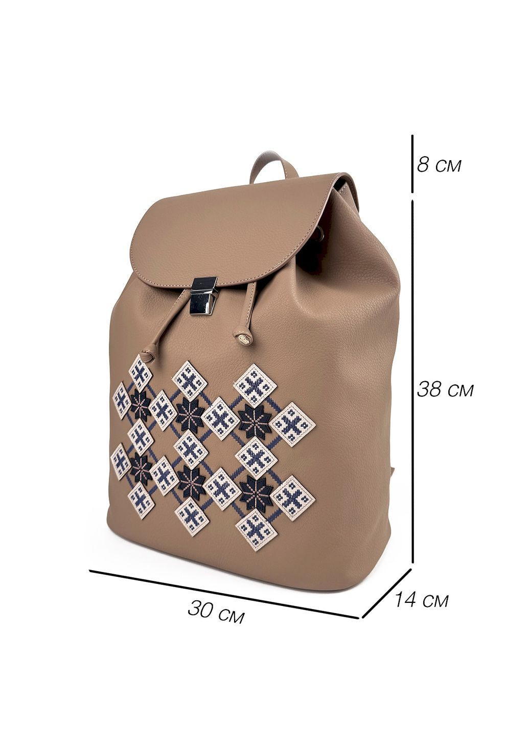 Рюкзак с отделением для ноутбука 250321 темно-бежевый. Alba Soboni (362558214)