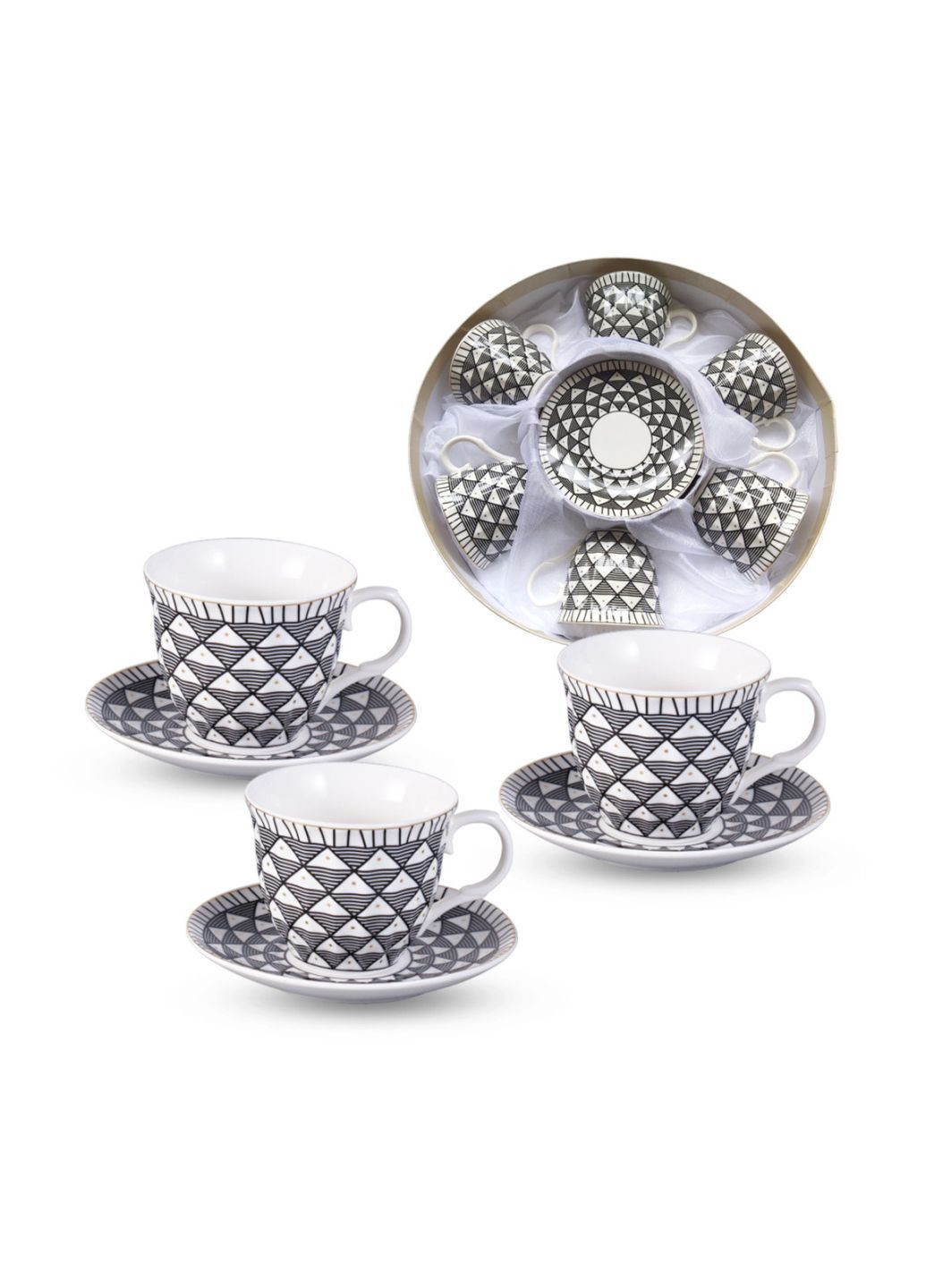 Сервіз чайний Роберта 15192 12 предметів білий SNT (349224773)