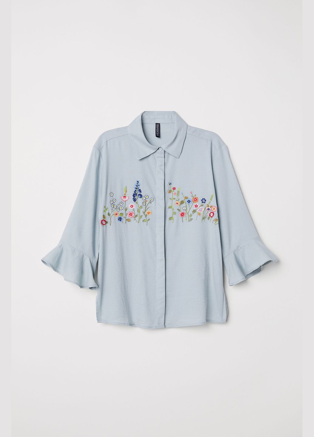 Мятная блуза демисезон,мятный с принтом, divided H&M
