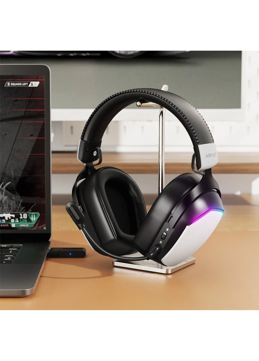 Беспроводные накладные наушники H11 gaming wireless headset White Acefast (381538166)