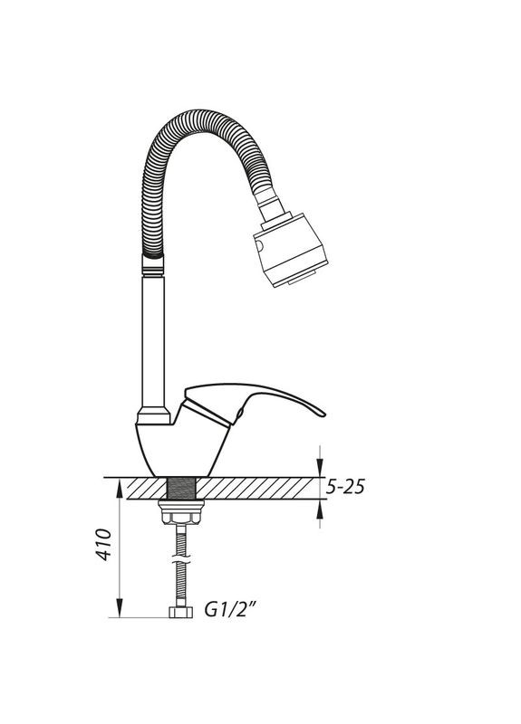 Кухонний змішувач YUB 135 з рефлективним виливом ZX2948 — стиль та зручність у користуванні Zerix (361149918)
