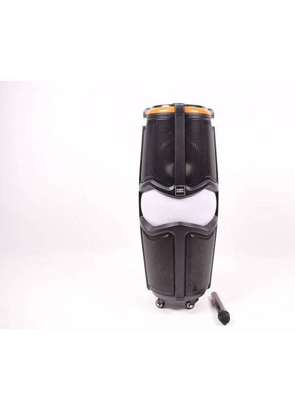 Аккумуляторная акустическая система Q86 колонка 80Вт 8 дюймов, USB, SD, FM радио, Bluetooth, 1 радиомикрофон, ПДУ XPRO (392923195)