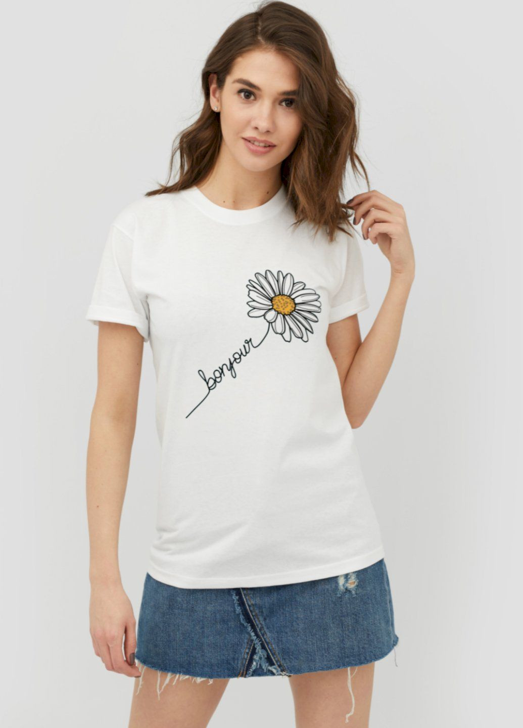 Футболка Boyfriend / дышащий принт / YAPPI - (252386448)