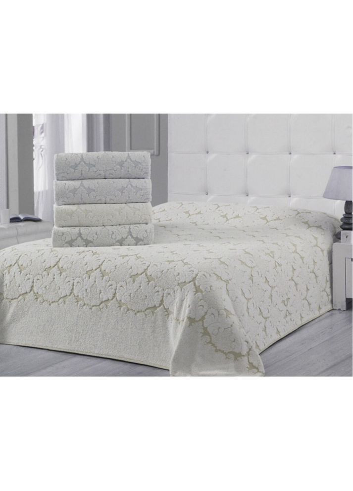 Махрове покривало Celestina beige євро 220*240 Maison D'or (365549175)