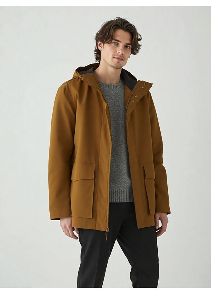 Оливкова (хакі) демісезонна куртка H&M