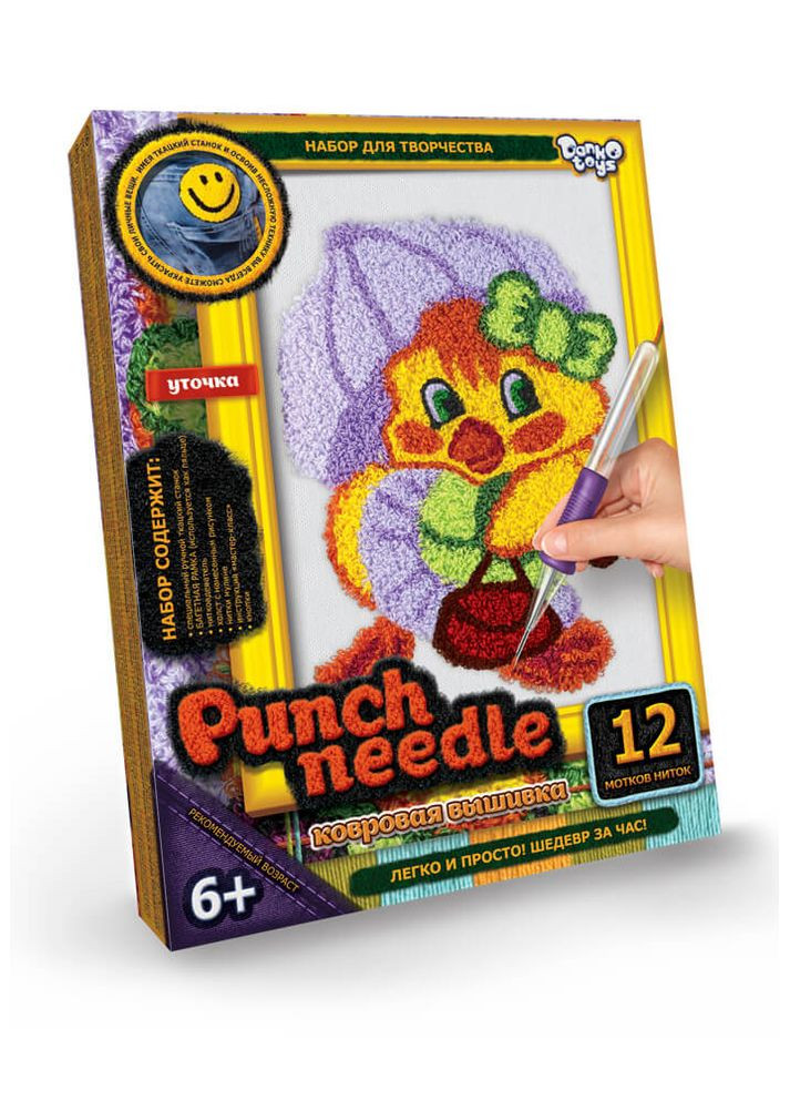 Набір "Килимова вишивка Punch Needle" PN01 Качечка Вид 3 Danko Toys (292708019)