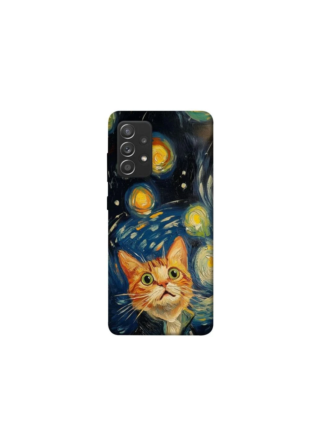 Чехол на Samsung Galaxy A52 4G / A52 5G paint cat Frontalka (354657214)