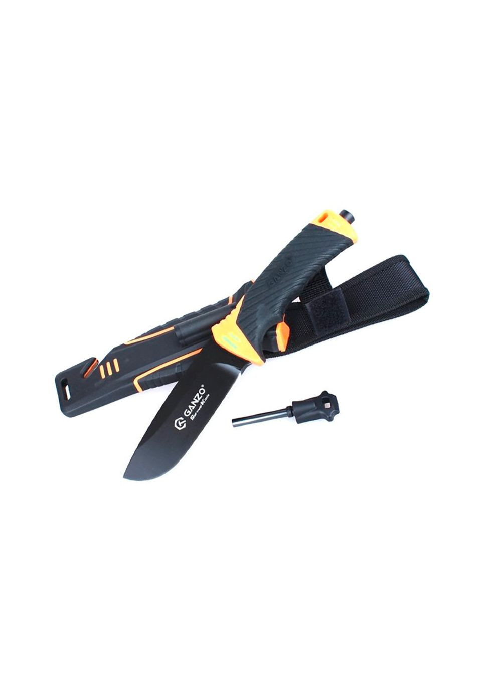 Нож G8012 черно-оранжевый Ganzo (369373138)