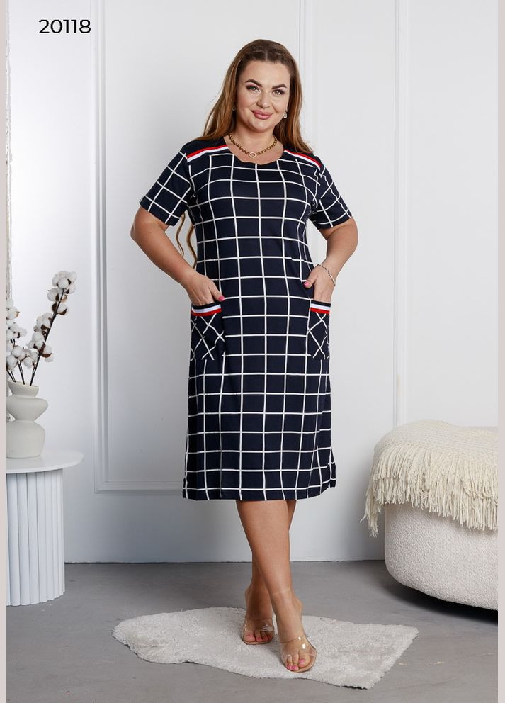 Прозрачное женское платье с короткими рукавами с карманом INTENSIVE