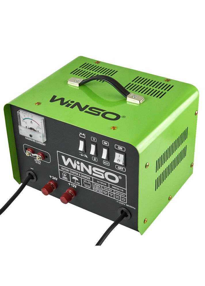 Пуско-зарядное устройство 139610 для АКБ 12/24В, 140А/45А Winso (360875653)