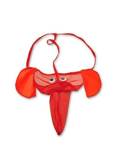 Стринги мужские слоник красные эротическое белье мужское No Brand (364123938)