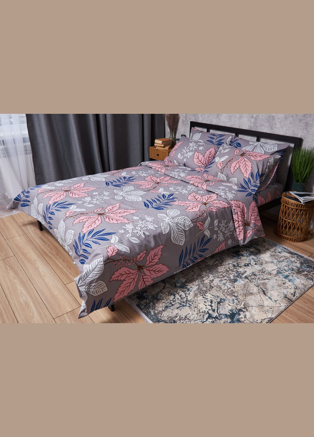 Комплект постельного белья Бязь Gold Люкс евро 200х220 наволочки 2х50х70 (MS-820003021) Moon&Star Fossil (288536343)