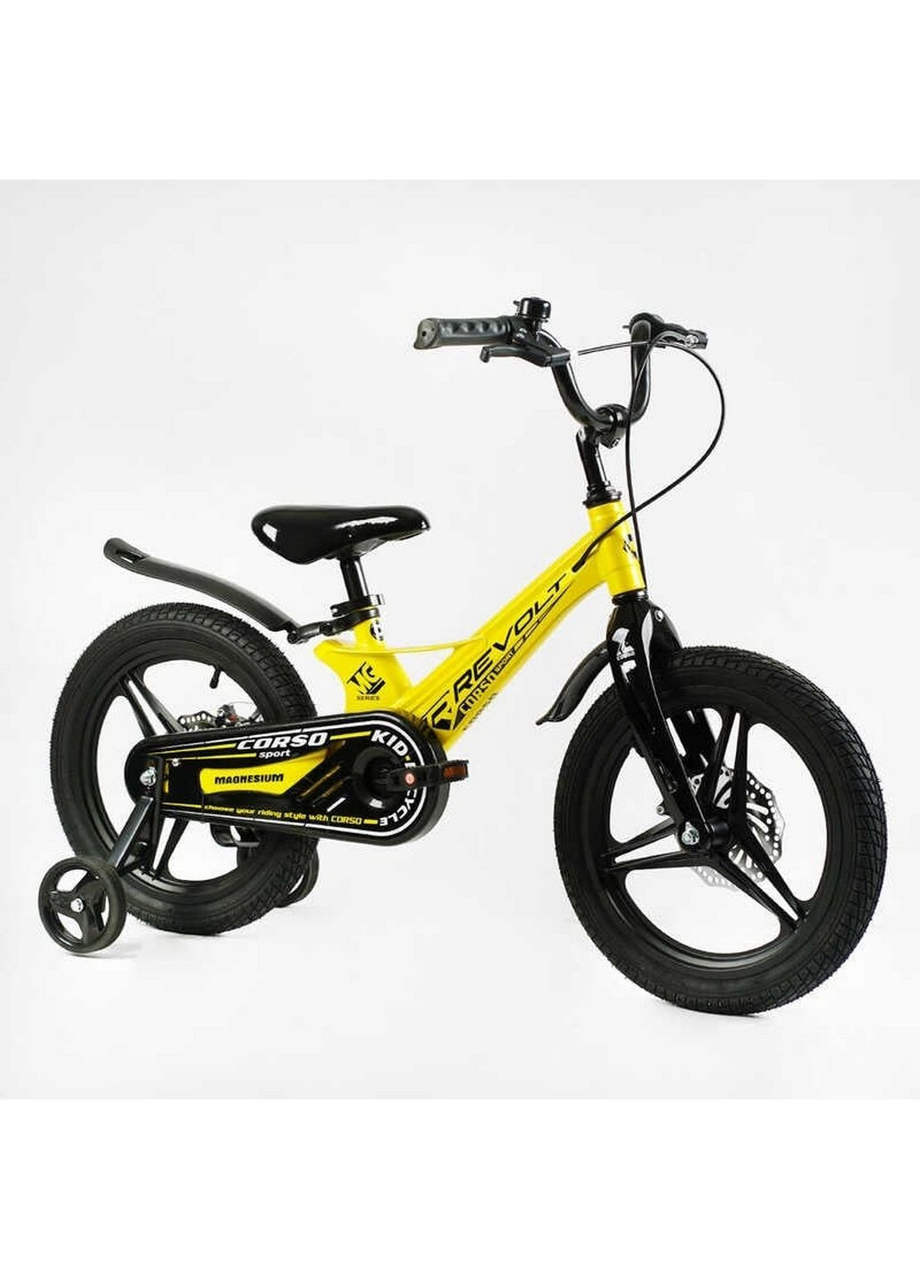 Дитячий велосипед "Revolt". Магнієва рама, дискові гальма Corso (288047855)
