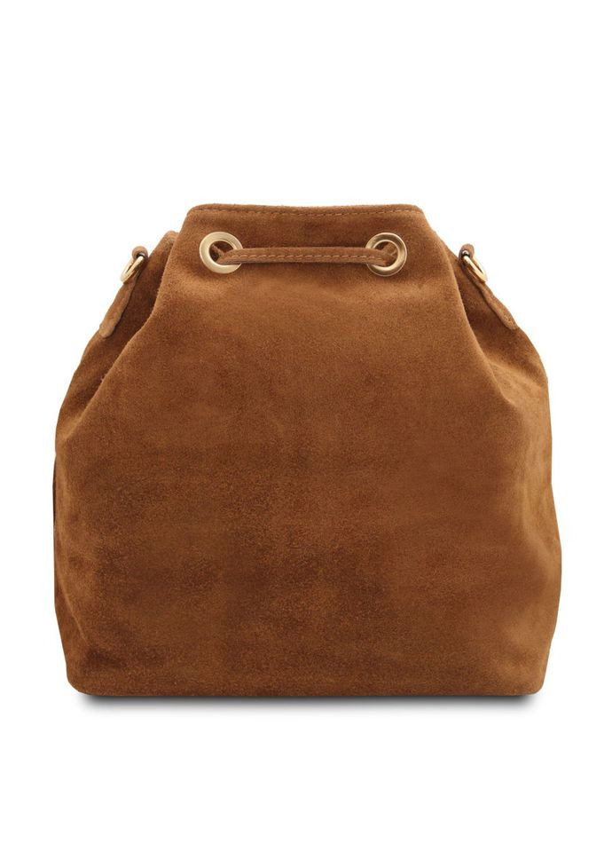 Замшевая женская сумка на плечо (Италия) fz189645 коньячная. Firenze (316702200)