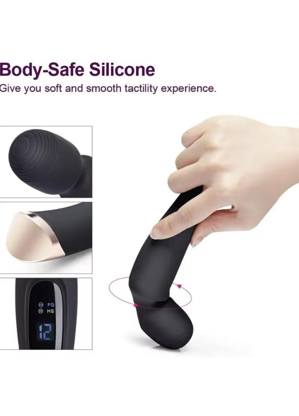 Вібратор для клітора. Вібромасажер Massager Black, з вібрацією і пульсацією Zini (328925835)