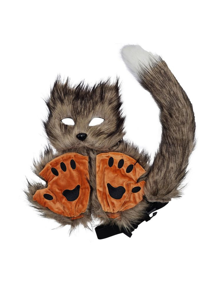 Набор детский для квадроберов "Лисица" NK-105(Brown) маска, лапы, хвост Bambi (308337995)