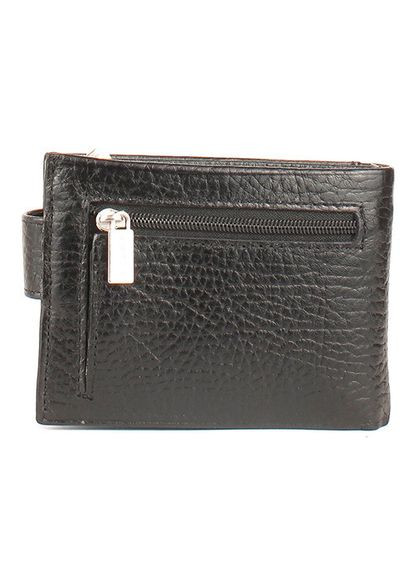 Чоловіче портмоне з натуральної шкіри чорного кольору 0944-03 Karya (336377995)
