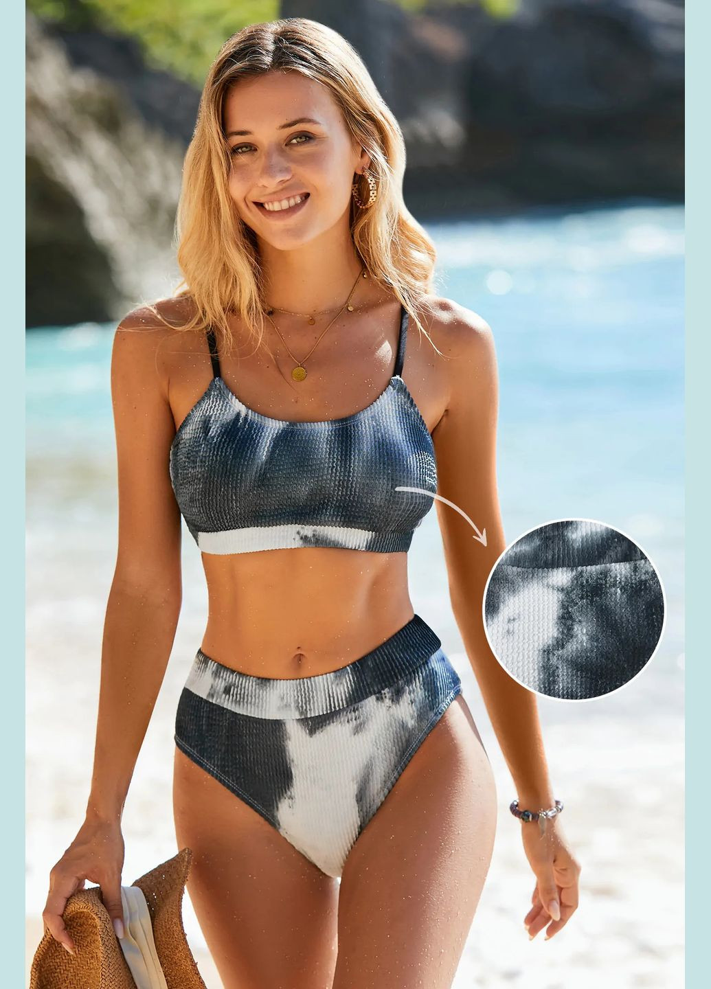 Чорний літній купальник CUPSHE