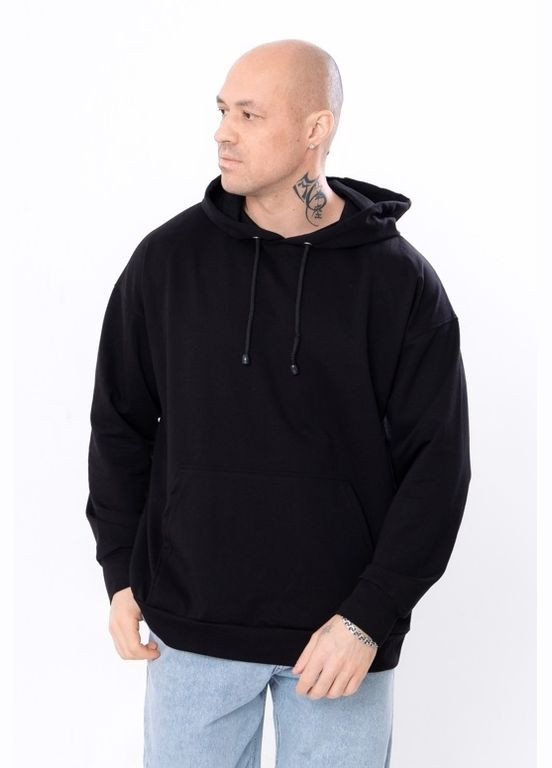 Чорний демісезонний худі чоловічий (p-13604) Носи своє