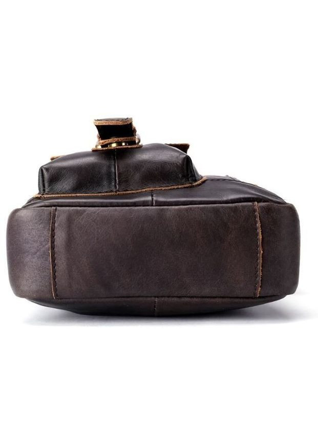 Шкіряна сумка крос боді чоловіча месенджер через плече коричнева 14702 Vintage (329198698)