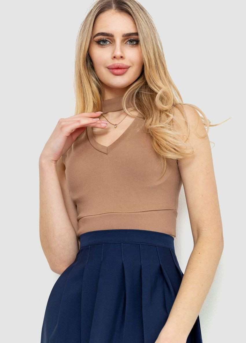 Топ однотонный на молнии, цвет сливовый, Ager (277988775)